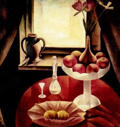 «Натюрморт із фруктами на тлі вікна». 1926